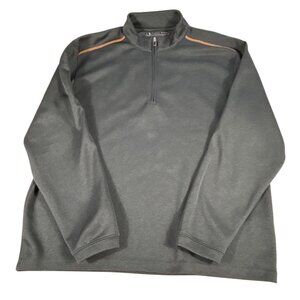 Pebble Beach Performance 1/4 Zip Pullover Gray Mens Size L Long Sleeve Outerwear
